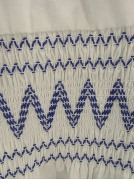 Kate Spade white and Royal Blue Sleeveless Dress (large) - Picture 5 of 10